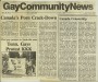 Newspaper Coverage - Gay Community News, Boston