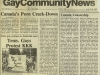 Newspaper Coverage - Gay Community News, Boston